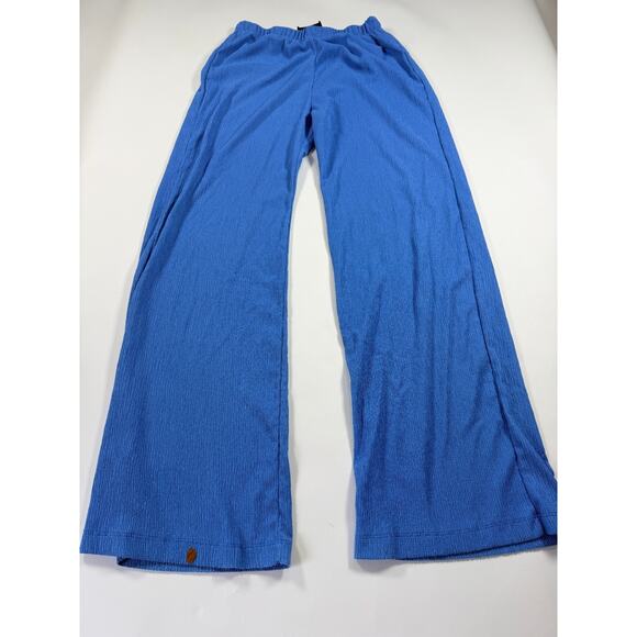 Kittenish Women’s 2-Piece Set – Blue Pants & Halter Tie Top (Pants M, Top S) - Picture 1 of 9